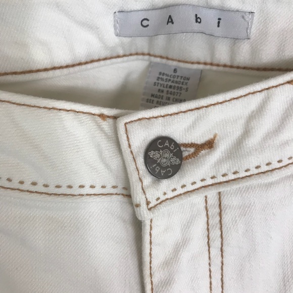 SOLD🎉CAbi Jeans Off White/Ivory - Picture 3 of 5